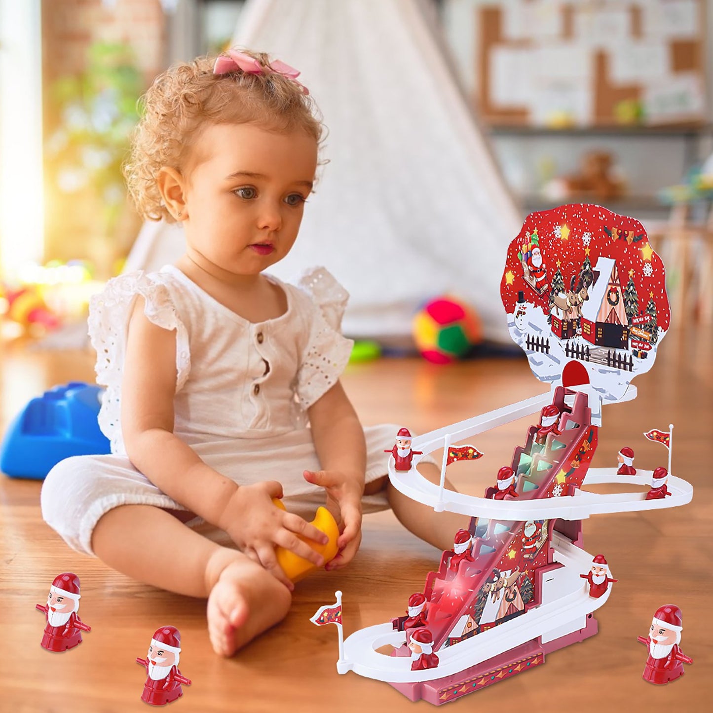 🎅Santa Claus Electric Track Slide Toys