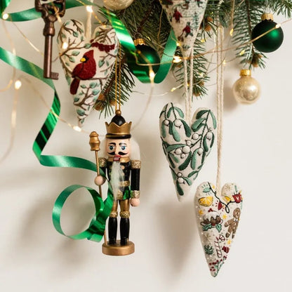 🎉Early Christmas Sale-49% Off🎅DIY Heart Shaped Hand Embroidered Christmas Ornament Kit