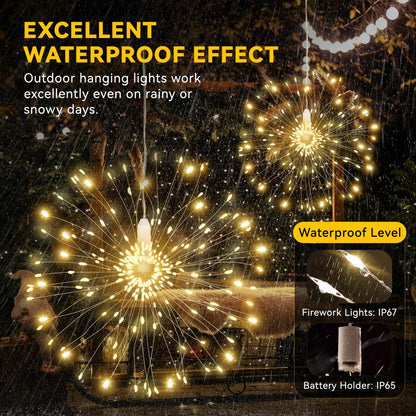 🔥Christmas Pre-sale SAVE 49%🎄Hanging Starburst Fairy Lights for Christmas