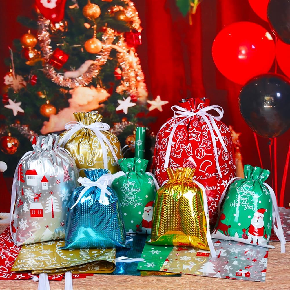 🎄Christmas Sale 49% OFF🎁Christmas Drawstring Gift Bags