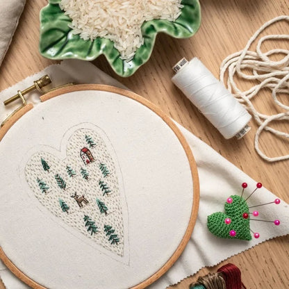 🎉Early Christmas Sale-49% Off🎅DIY Heart Shaped Hand Embroidered Christmas Ornament Kit