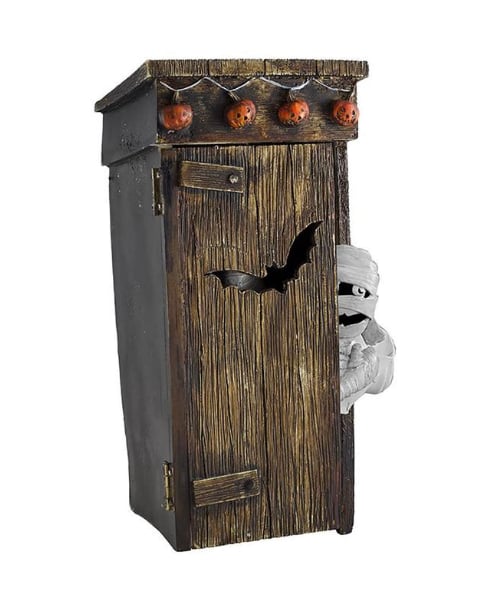 💀Funny Outhouse Mummy Toy❤️