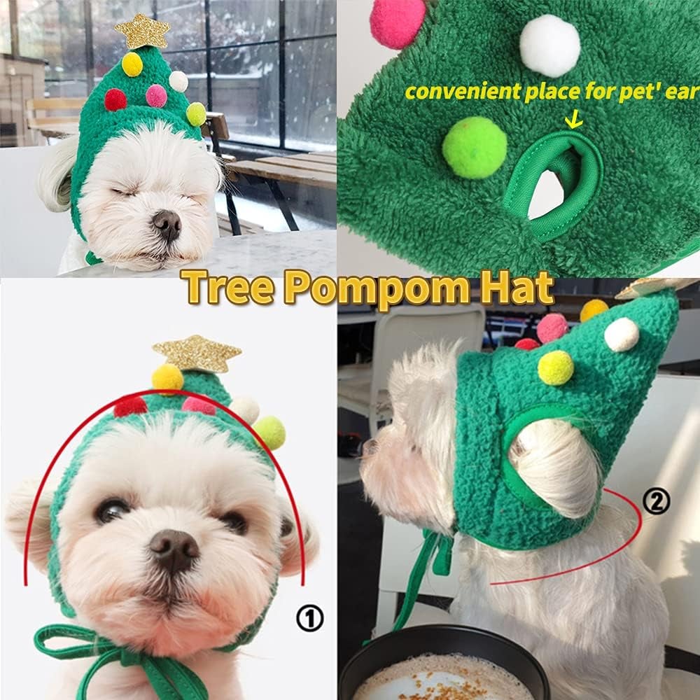🎁Gift for Family Member 49% OFF🎄🎅Adorable Christmas Tree Pom-Pom Hat