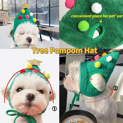 🎁Gift for Family Member 49% OFF🎄🎅Adorable Christmas Tree Pom-Pom Hat