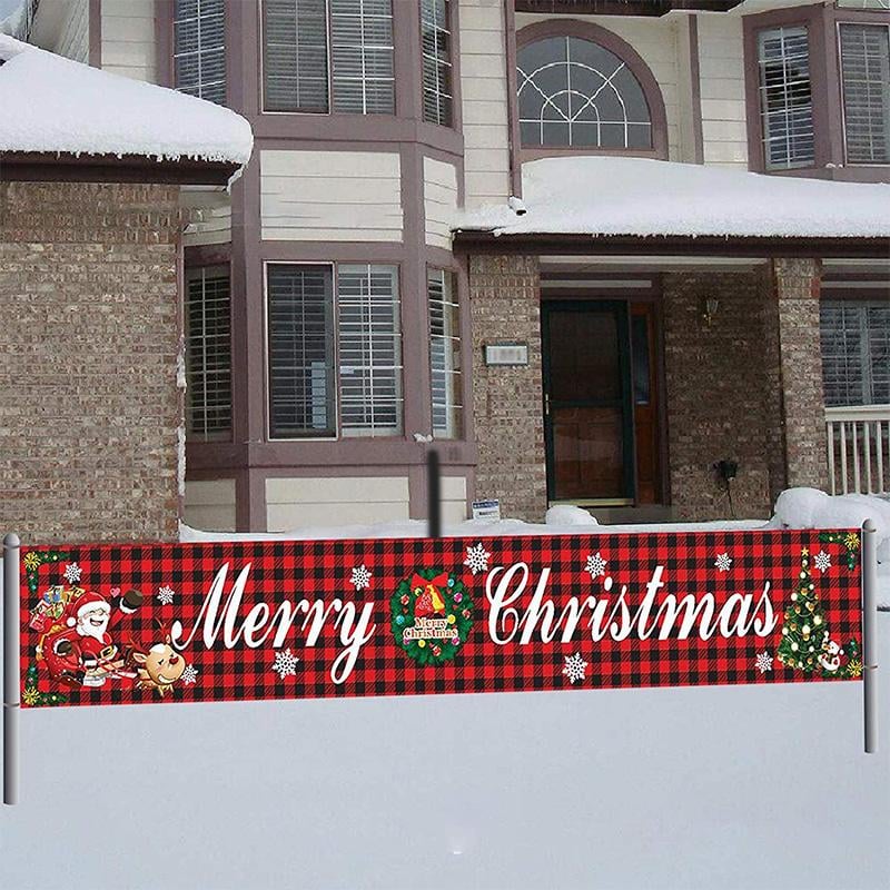 🔥Last Day 49% OFF NOW🎄Christmas Outdoor Banner Flag Pulling